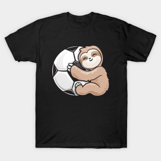 Soccer Adorable Sloth Loves Soccer T-Shirt